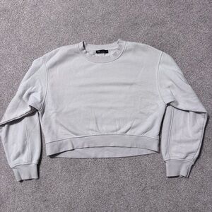 Zara - M - Super Cropped Cream Sweatshirt